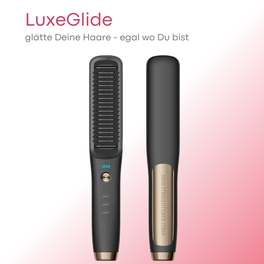 LuxeGlide | Kabelloser Haarglättungskamm